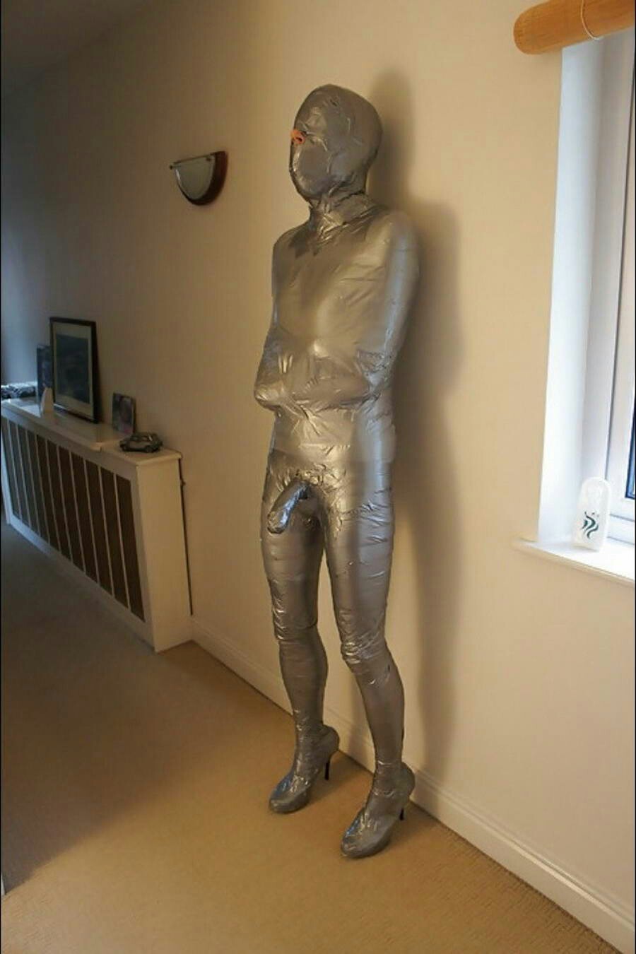 Femdom mummification bondage