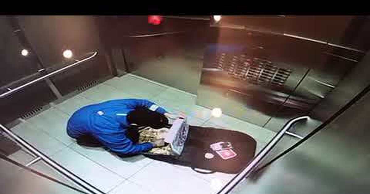 Hidden camera pizza delivery image