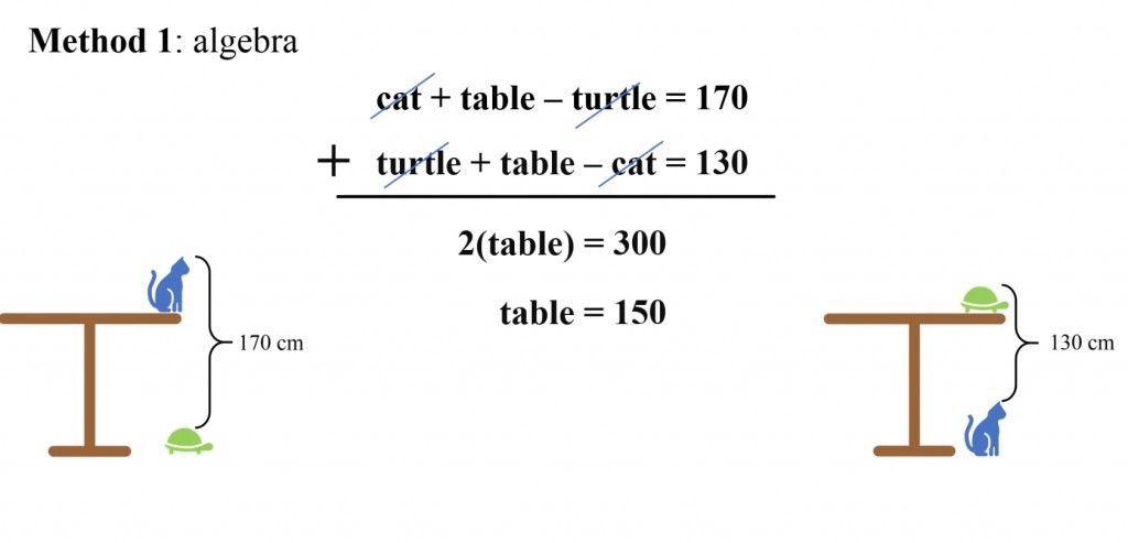 Задача про стол черепаху и кошку решение