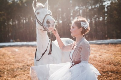 Что надеть на фотосессию с лошадьми осенью