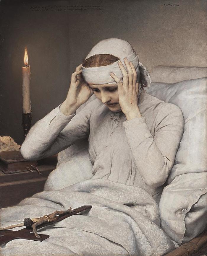 Creep Saints by Gabriel Von Max - Painting, Religion, The Saints, 19th century, Kripota, Longpost