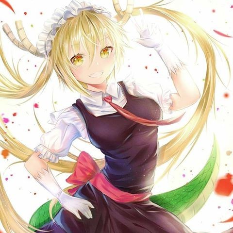 Несколько аниме артов Дракон-горничная Кобаяши - Kobayashi-San chi no maidragon, Kanna Kamui, Tooru, ELMA, Anime Art, Аниме, Chibi, Длиннопост, Lucoa, Чиби