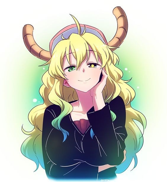 Несколько аниме артов Дракон-горничная Кобаяши - Kobayashi-San chi no maidragon, Kanna Kamui, Tooru, ELMA, Anime Art, Аниме, Chibi, Длиннопост, Lucoa, Чиби