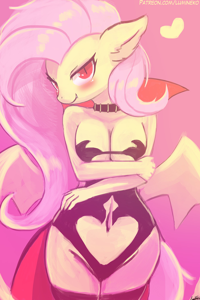 Flutterbat - My little pony, Fluttershy, Flutterbat, Lumineko, MLP Edge