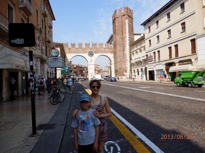 By car in Europe/Verona/Italy - My, Italy, Verona, By car to Europe, Travels, Video, Longpost, Road trip