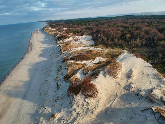Curonian Spit - My, Quadcopter, Kaliningrad, Curonian Spit, Baltic Sea, Curonian Lagoon, The photo, Photo on sneaker, Forest, Longpost