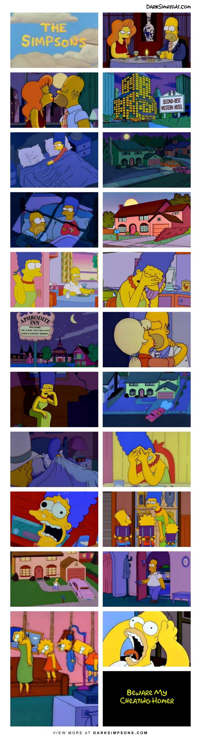 creepy version - Black humor, Longpost, , The Simpsons