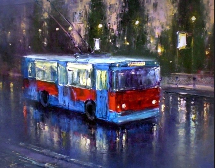 Trolleybus | - My, Story, Fantasy, Author's story, Fantastic story, Longpost