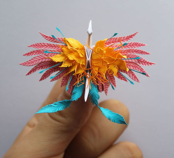 Weak to collect 1000 cranes in 1000 days? - Longpost, Origami, Artist