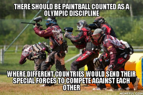 Good idea for the Olympics - Inteersno, Idea, Paintball, Special Forces, Translation, 9GAG