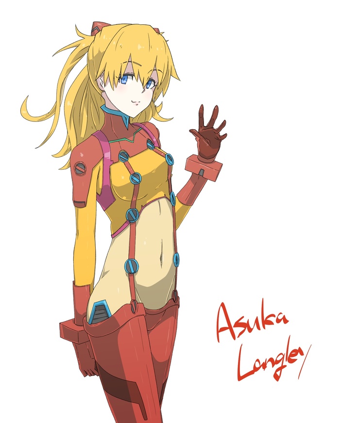 Главное, чтобы костюмчик сидел - Evangelion, Аниме, Anime Art, Asuka Langley, Konbari tariumu