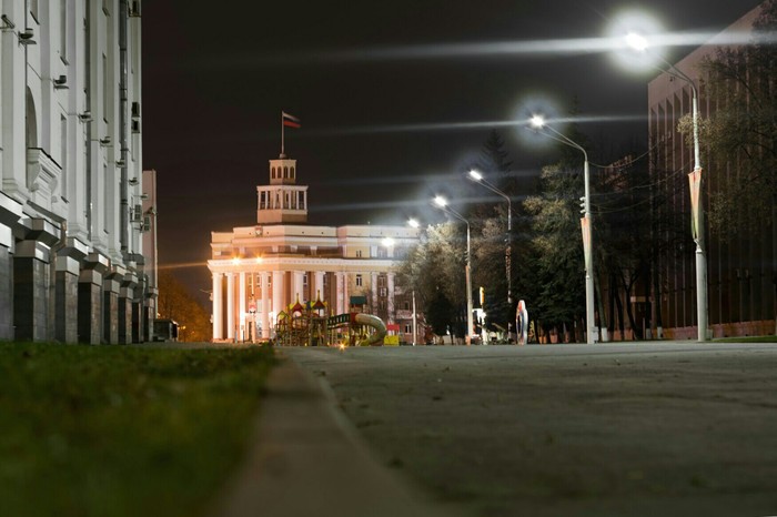 Night walks in the city... - My, Night city, Siberia, I want criticism, City walk