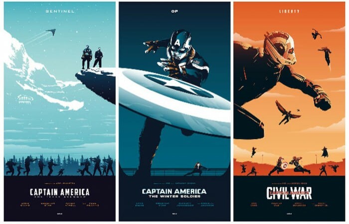 Great combination - Captain America, Poster, Design, Movies