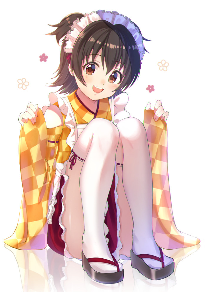 Maid Idolmaster, Idolmaster Cinderella Girls, Akagi Miria, Anime Art, Cotrpopor, , Zettai Ryouiki