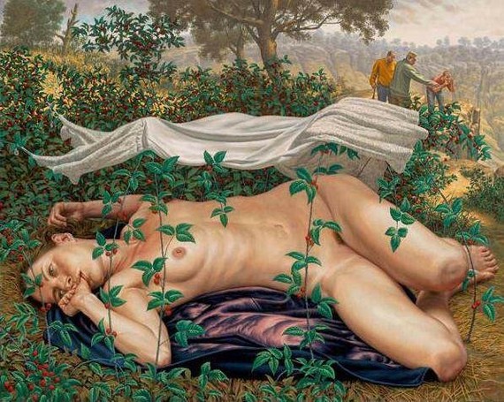 Some weird dreams... - NSFW, Painting, Erotic, Strawberry, Longpost