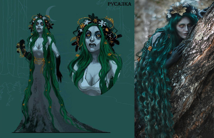 Terribly beautiful - My, Cosplay, Creation, Russian tales, Mythology, Slavic mythology, Mermaid, Evil spirits, Longpost