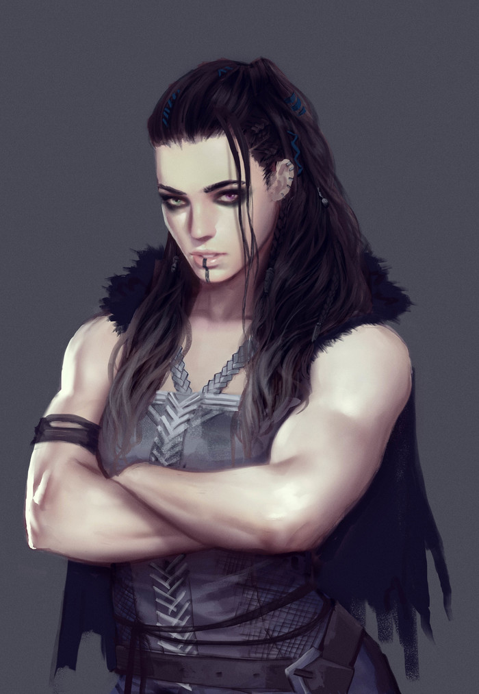 Yasha - Atutcha, Арт, Крепкая девушка, Dungeons & Dragons, Critical Role, Девушки, Фэнтези