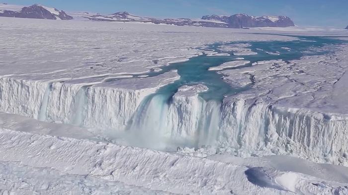 Where is the waterfall in Antarctica? - Antarctica, Summer, Article, The national geographic, Interesting, Video, Longpost