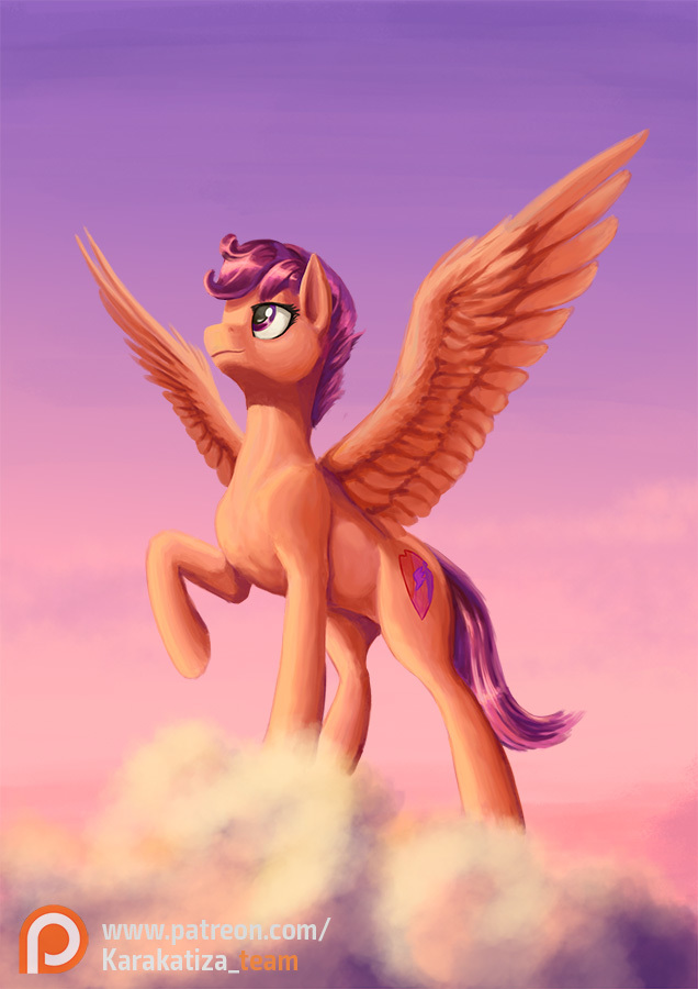 Scoot - My little pony, PonyArt, Scootaloo, Kirillk