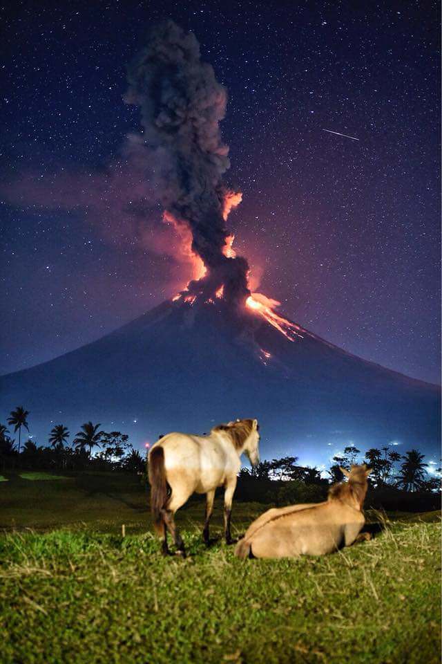 Mayon volcano erupted in the Philippines on Tuesday, January 23 - Volcano, Philippines, , Mayon Volcano