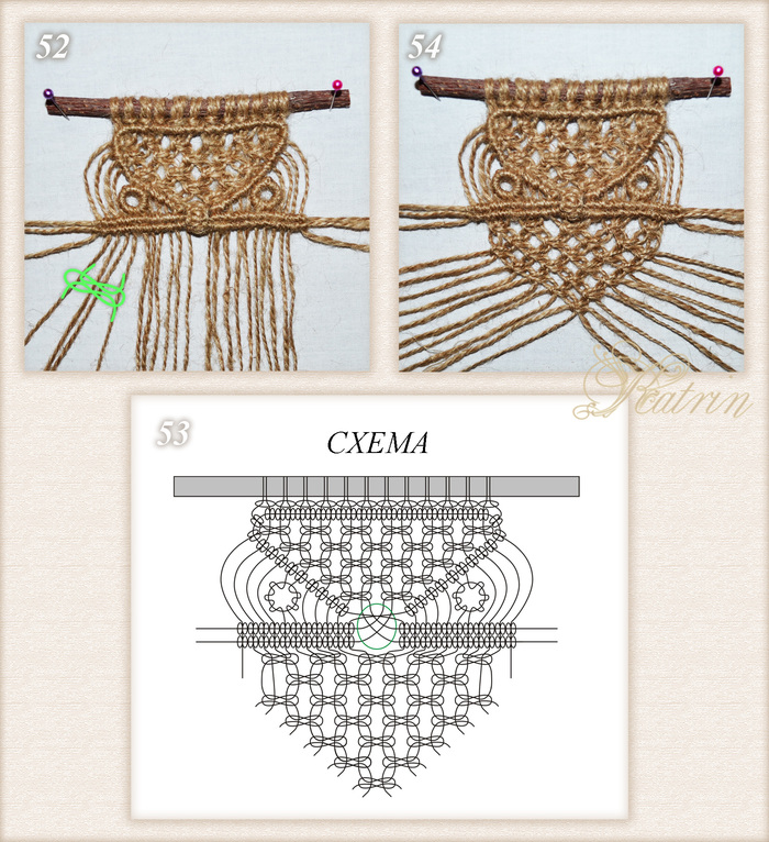 Макраме сова схема плетения поэтапно для начинающих