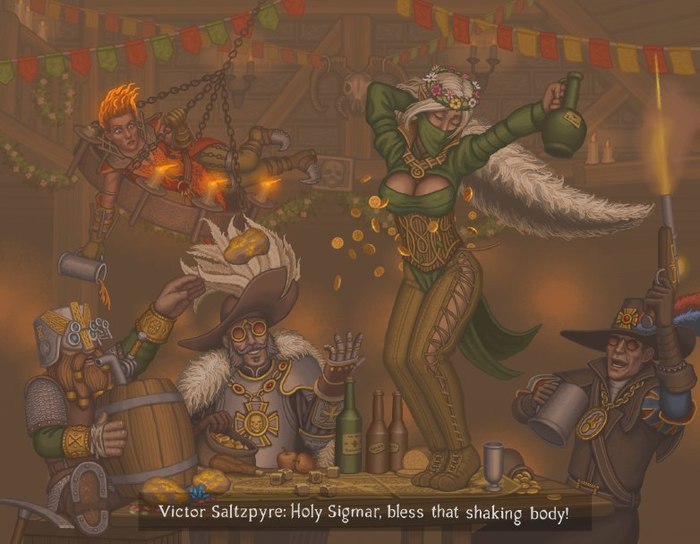 At the Red Moon Tavern - Warhammer fantasy battles, Vermintide, Fb Art