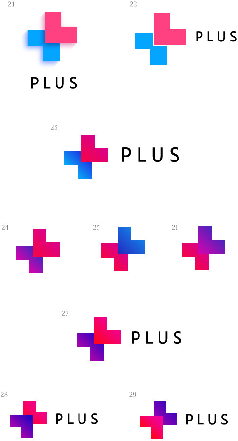 The process of creating the Plus logo by Art. Lebedev Studio - Lebedev Studio, Logo, Artemy Lebedev, , Longpost, Tag