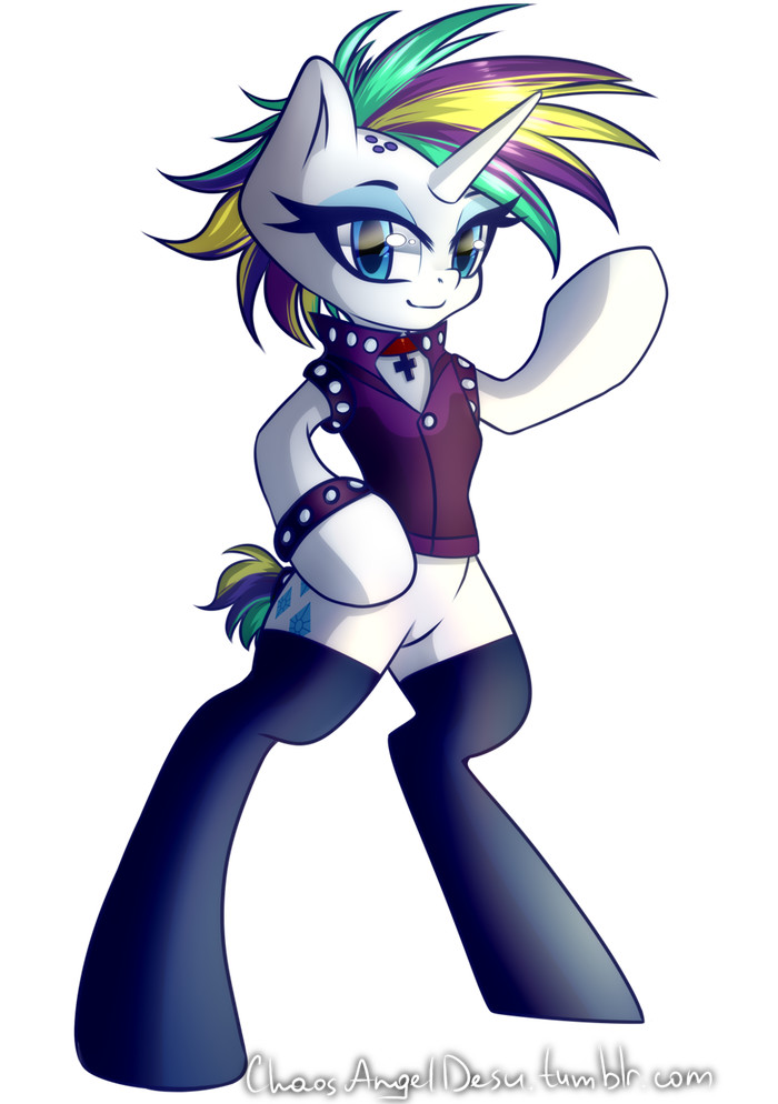 Punk Horse - My little pony, PonyArt, Rarity, MLP Edge