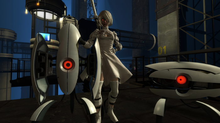 For the Glory of... Science? Portal 2, Nier Automata, Garrys mod, Blender, Valve