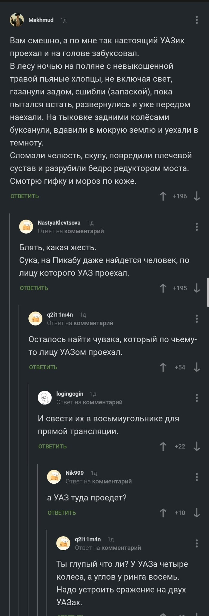 It happens - Real life story, UAZ, Comments, Longpost