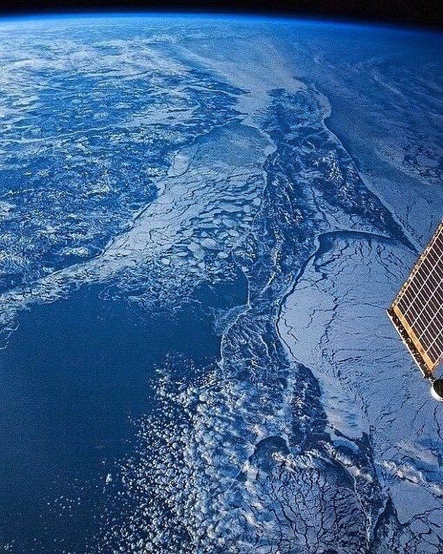 A year ago, there was a photo of Sakhalin from space. - Sakhalin, Winter, Space, The photo