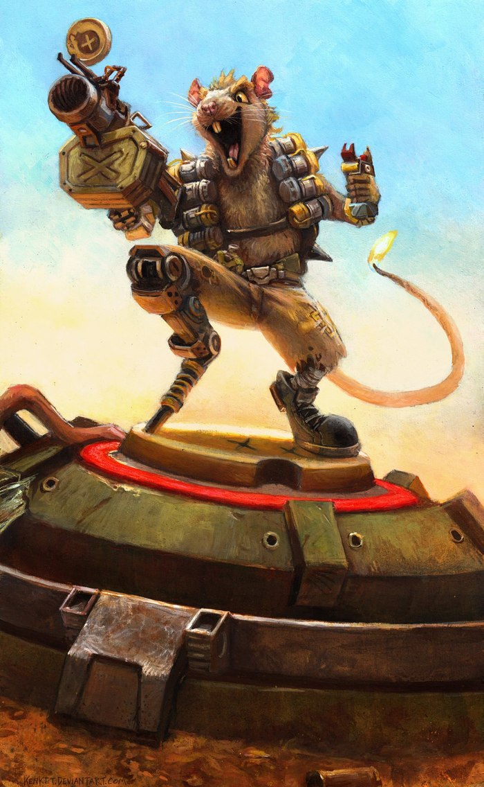 The real Rat. - Overwatch, Blizzard, Junkrat, Games, Kenket