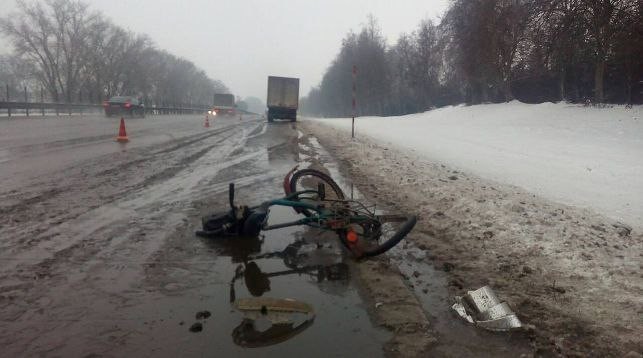 Зимние велосипедисты... - Велосипедист, Дорога, Подсчет, Кишки