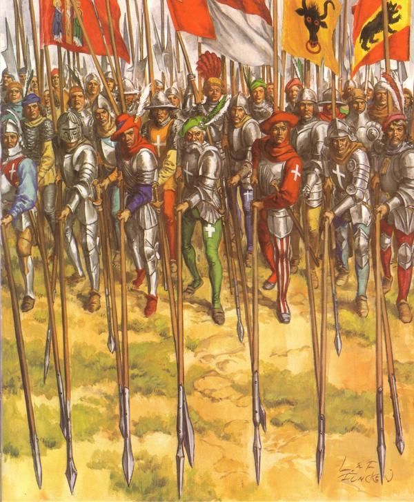 The evolution of infantry, part 4. An infantryman as part of a hedgehog - pikes, thirds, Swiss infantry ... - My, , Ancient world, Barbarian, Europe, Middle Ages, , Tertia, Longpost