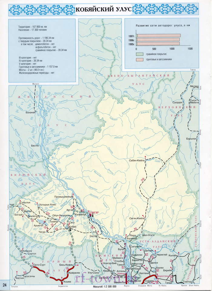 Таттинский район карта