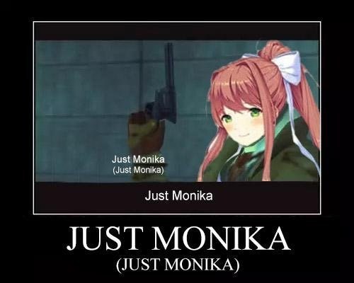 Just Monika (Just Monika) - Doki Doki Literature Club, Кроссовер, Metal Gear Solid, Monika, Just monika