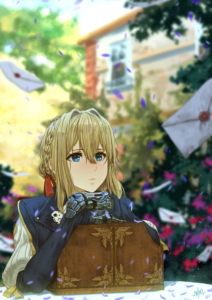 Violet Evergarden - Anime Art, Аниме, Violet Evergarden, Steamytomato