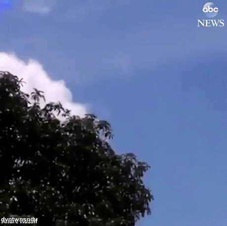 Редкое метеорологическое явление "Радужное облако" (cloud iridescence) над Бразилией
