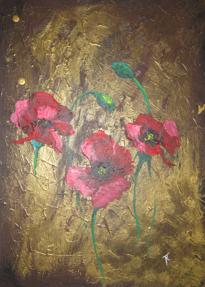 Poppies - My, Acrylic, Poppy, , Canvas