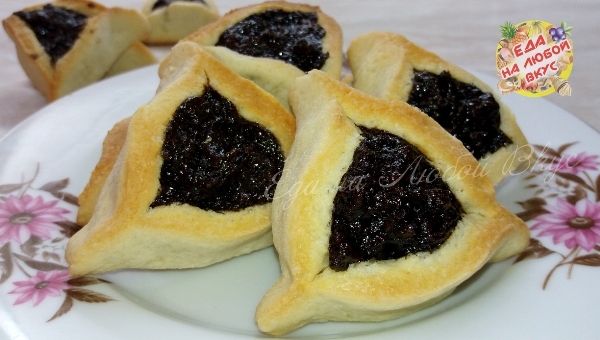 Cookies Khomentashen with original taste - My, Cookies, Bakery products, Tea, Video recipe, Cooking, Yummy, Video, Longpost