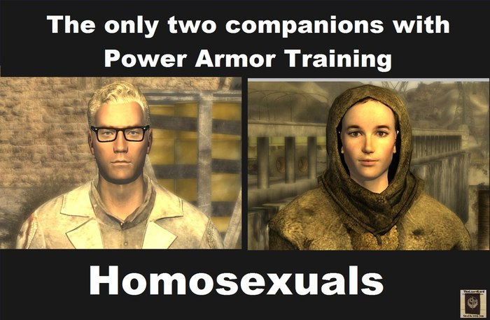 Power armor changes people - Fallout, Fallout: New Vegas, , , Power armor, , Gays