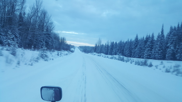 Один день на северо-западе Канады. - Моё, Канада, Зима, Дорога, Fucking snow, Длиннопост