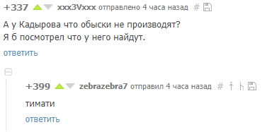 Главный вещдок - Комментарии на Пикабу, Рамзан Кадыров, Извинение, Тимати