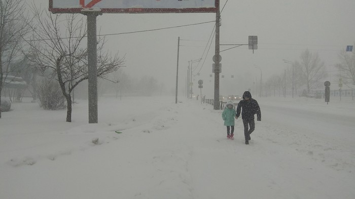 snowpocalypse - My, Element, Snow, Blizzard, Moscow