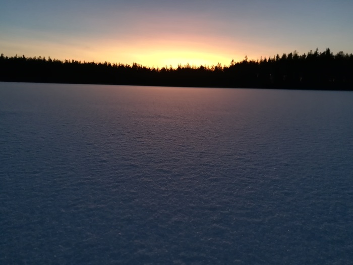 Zhelannoe Lake, Mannerheim Line - My, Snow, Mannerheim Line, Karelian Isthmus, Longpost