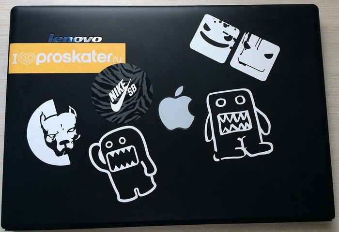 Laptop tuning - My, Notebook, Decor, Vinyl sticker, Sticker bombing, Longpost