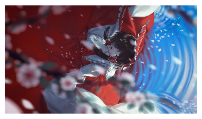 Hakurei Reimu , Anime Art, Touhou, Hakurei Reimu, Chun lanlanlan