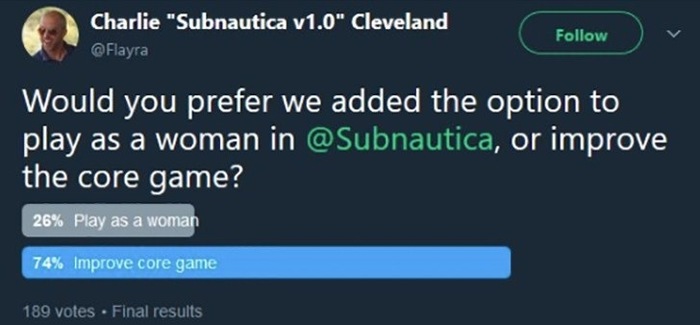 Subnautica developer fired for politically incorrect tweets - Subnautica, Computer games, Games, Twitter, Longpost