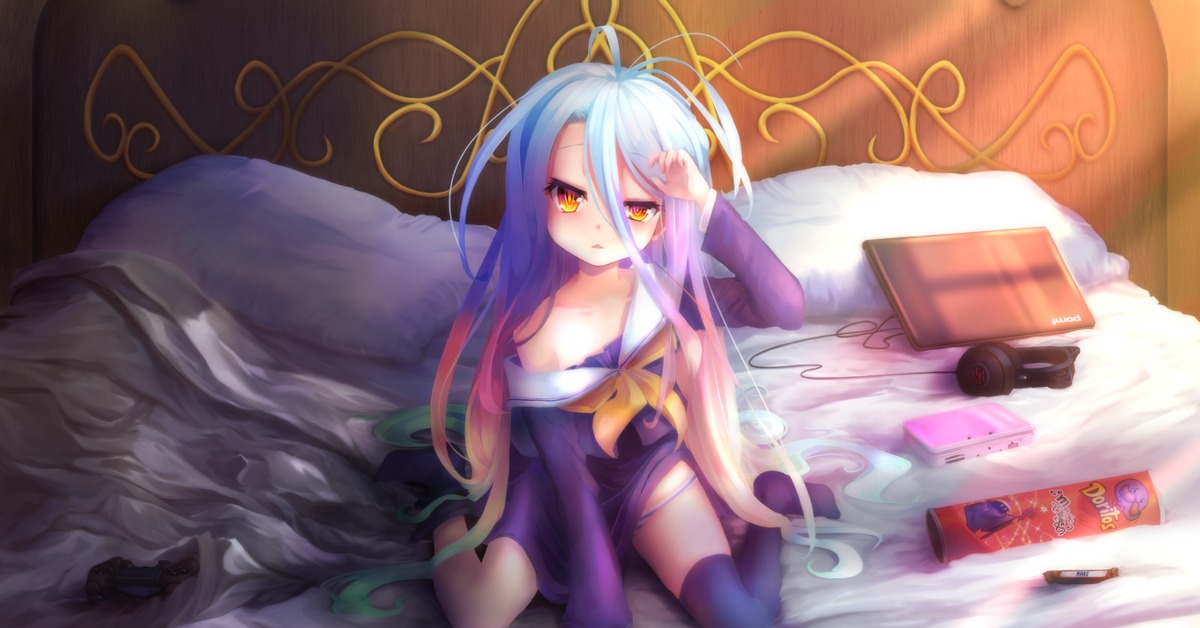 Shiro, No game no Life, Anime Art, Аниме, Арт, Shiro (No Game No Li...