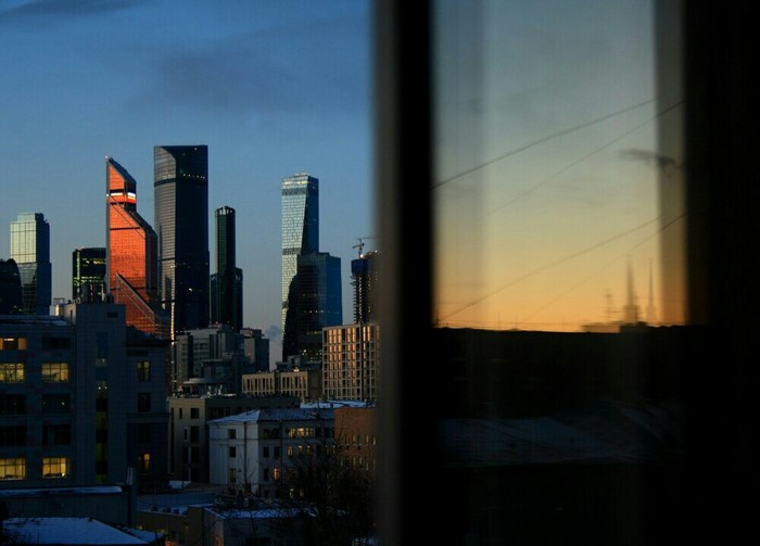 Morning. - My, Moscow City, dawn, Canon 1000d